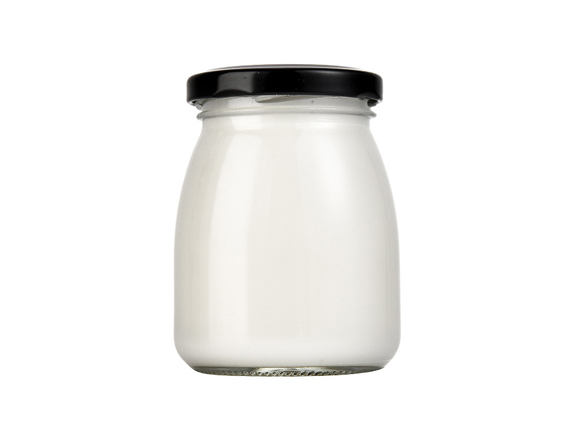 60ml 170ml 210ml Cute Round Glass Pudding Jars for Yogurt with metal cap
