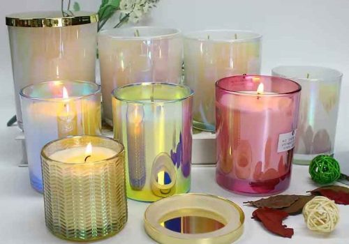 various type of candle jars
