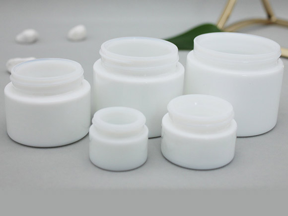 15g 30g 50g 100g white glass cream containers