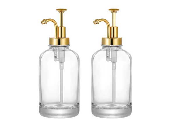 16oz Empty Clear Glass Coffee Syrup Dispenser Bottles Wholesale
