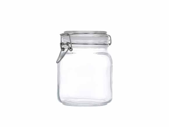 16oz(500ml) 25oz(750ml) 34oz(1000ml) Glass Storage Jars with Lids Wholesale For Food Kitchen