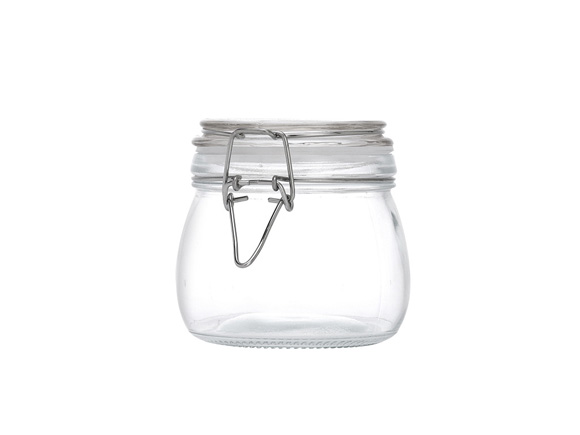 17 oz Large Glass Jars Wholesale with Clasp Lids