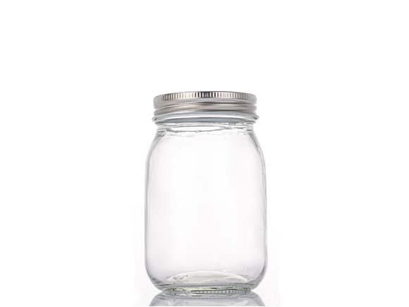 17oz(500ml) Round Clear Empty Glass Pickling Jars Customized Wholesale