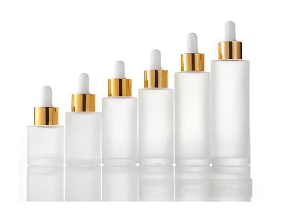 20-120ml Custom Cylinder Frosted Glass Dropper Bottles