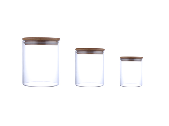 400ml 650ml 950ml Clear Glass Storage Jar