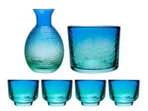 Azure Bliss drinking Glassware Set wholesale