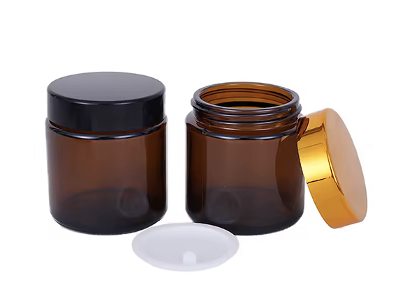Body Butter Scrub Amber Glass Jar Wholesale Containers