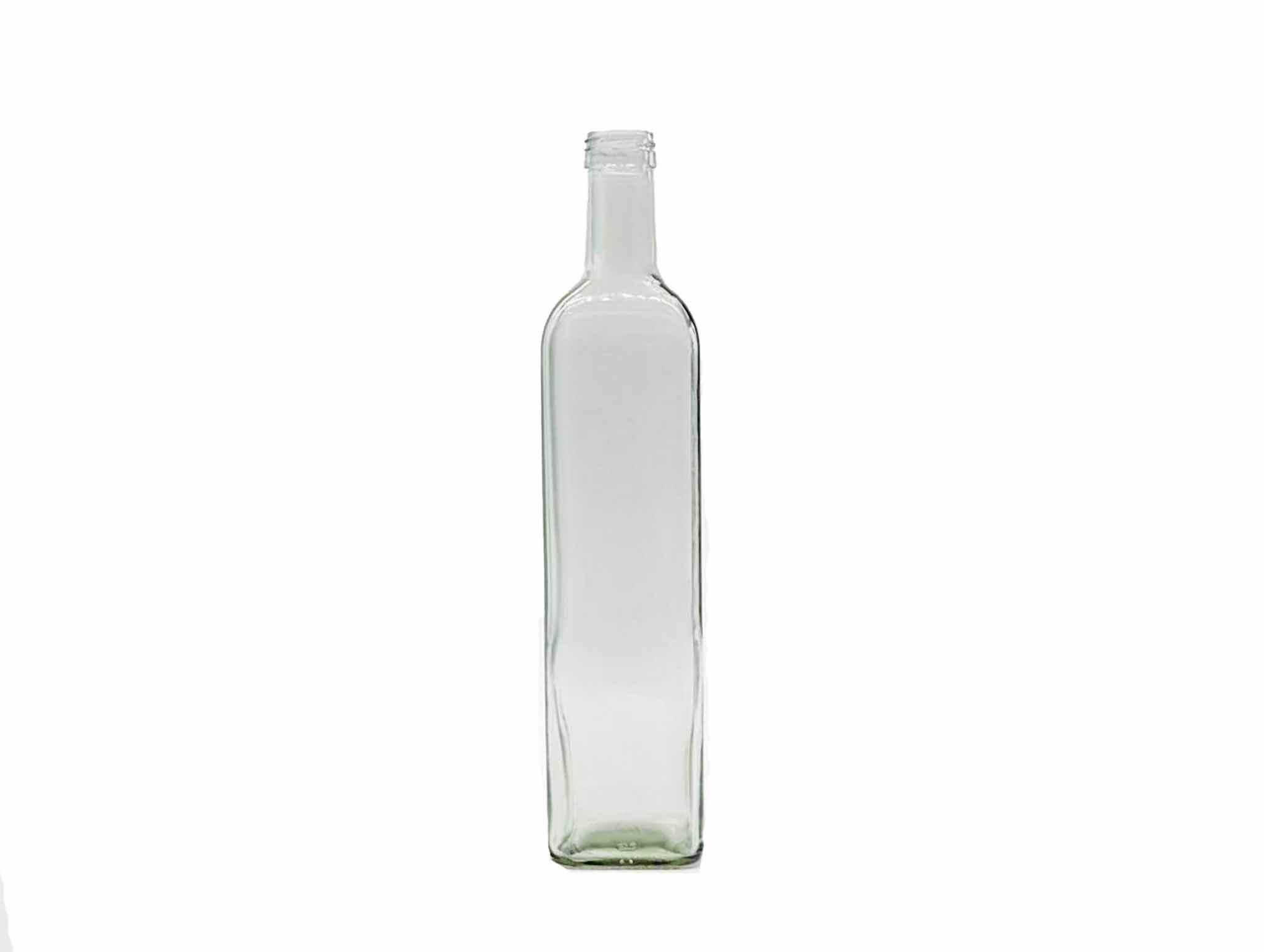 250ml 500ml 750ml Clear Empty Bulk Square Olive Oil Bottle