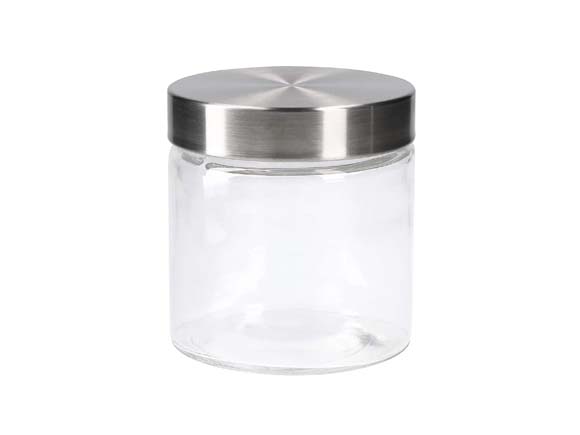 26.7oz 40oz 56.7oz 70oz Bulk Glass Jars with Stainless Steel Lids For Sale