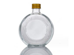 2oz 3oz 7oz 8oz 12oz 16oz Round Glass Juice Bottles Wholesale With Lids For Beverage Liquor