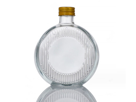 2oz 3oz 7oz 8oz 12oz 16oz Round Glass Juice Bottles Wholesale With Lids For Beverage Liquor