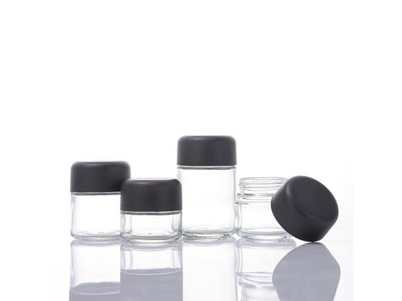 2oz(60ml) 3oz(90ml) 4oz(110ml) 6oz(180ml) Glass Cannabis Jars Wholesale with Child Resistant Lids