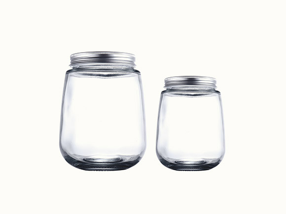 350ml/500ml Fat Clear Glass Bottles for Yogurt