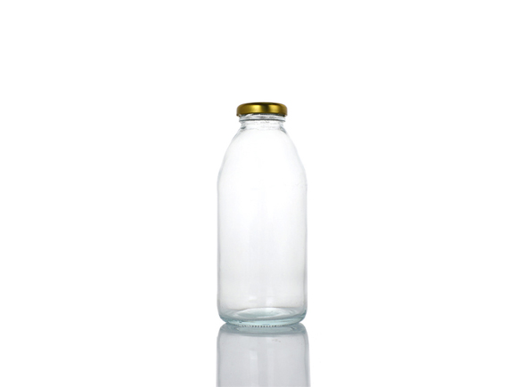 Roetell round glass juice bottle with lid wholesale