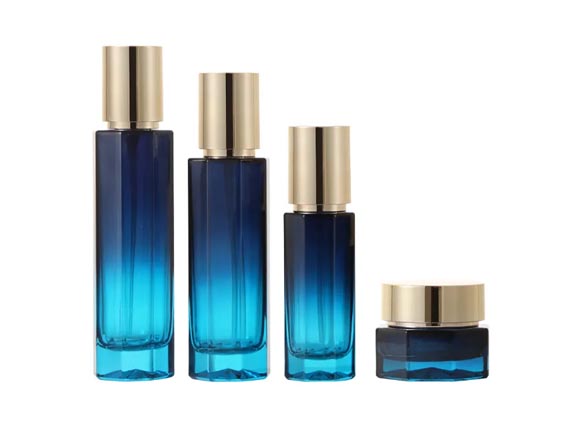 30g 50g Cream Jars 30ml 50ml 100ml 120ml Blue Glass Pump Lotion Bottles Bulk
