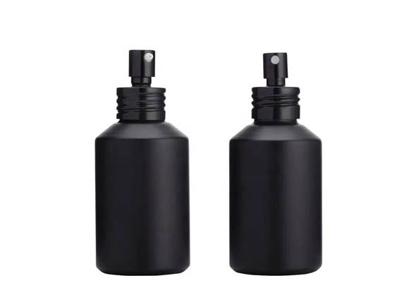 30ml 60ml 100ml 120ml Glass Fine Mist Spray Bottle Frosted Black