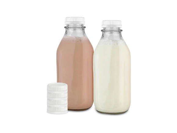 32 oz Glass Milk Jars with Plastic Lid wholesale