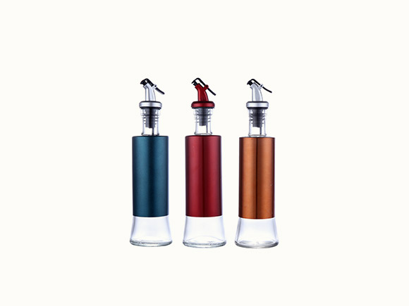 300ml Clear Glass Leakproof Oil Bottle