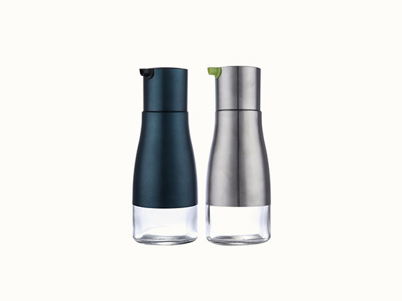 350ml Blue Glass Oil Bottles