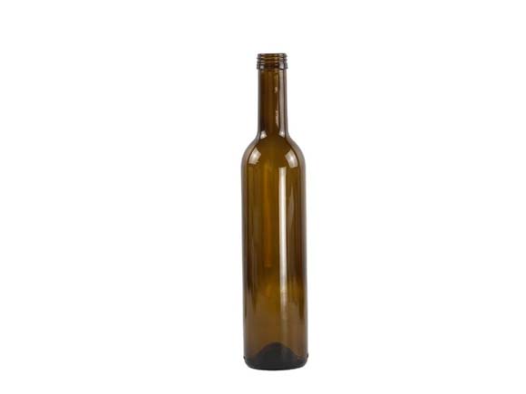 500ml Bordeaux Brown Empty Glass Wine Bottles For Sale