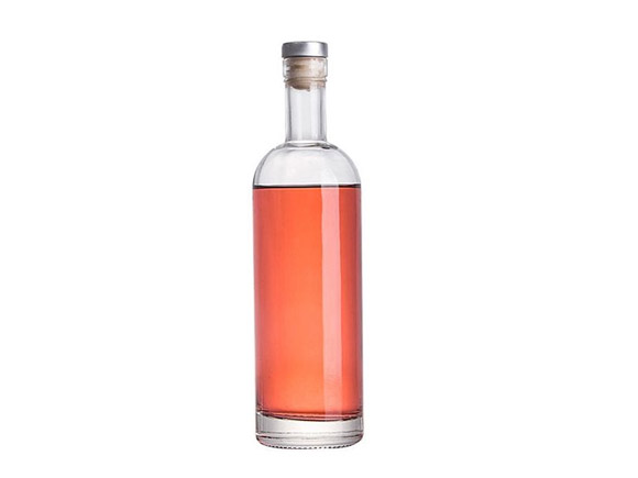 500ml Clear Glass Bottle For Liquor Vodka Whiskey Beverage Juice Wholesale