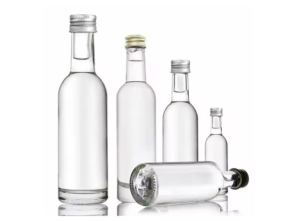 50ml 100ml 150ml 200ml Long Neck Glass Whisky Bottle