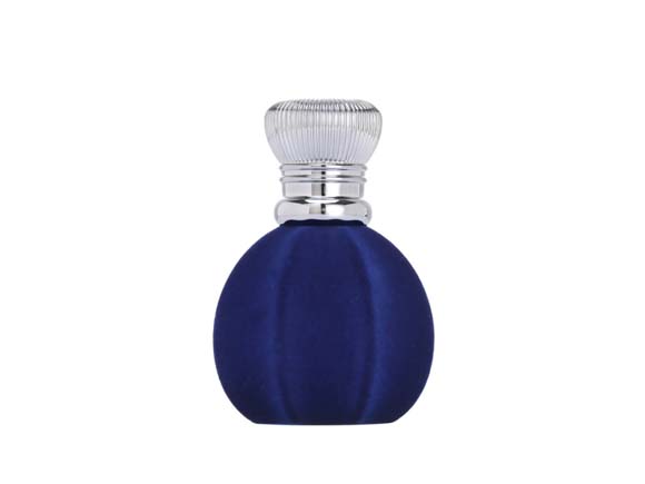 50ml Velvet Flocked Finish Custom Glass Perfume Bottle Manufacturer with Lids