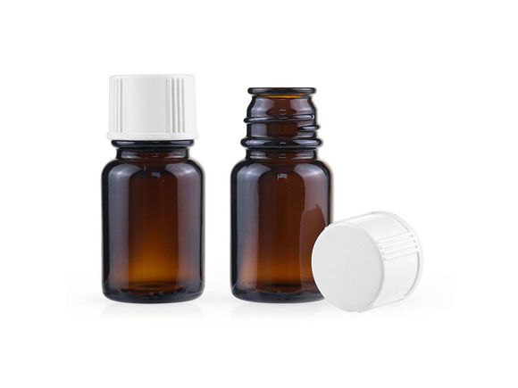 5ml 10ml 15ml 1oz(30ml) 2oz(60ml) 4oz(120ml) Amber Pour-out Round Glass Bottles For Essential Oil Wholesale