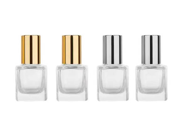 5ml 10ml Clear Glass Square Wholesale Roller Bottles