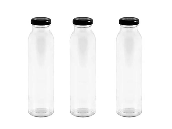 5oz 8oz 10oz 12oz 14oz 17oz 25oz Wholesale Glass Beverage Juice Bottles with Lids