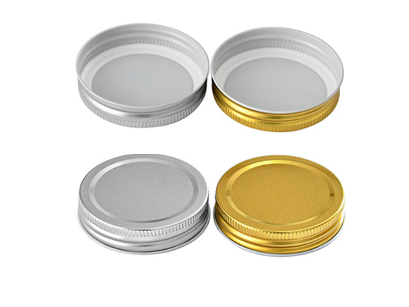 5oz 8oz 12oz 16oz Glass Pickling Containers silver and gold lids