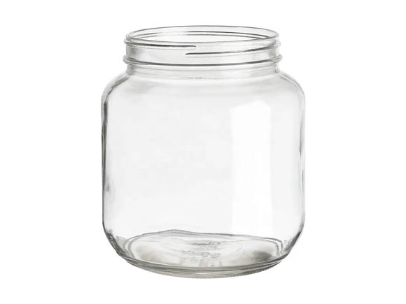 64oz Large Glass Storage Jars Wide Mouth Containers