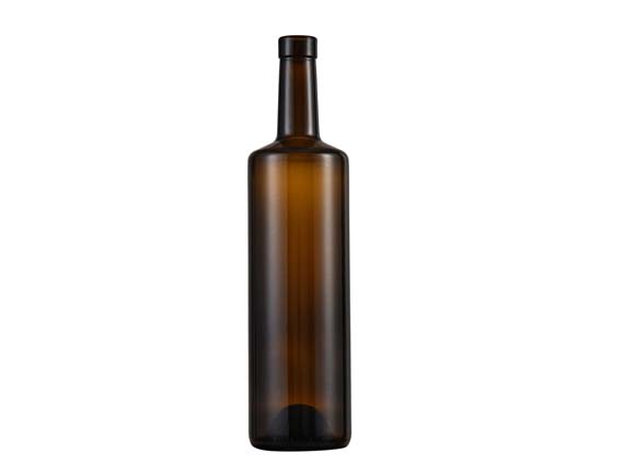 750ml Brown Flat Shoulder Glass Bottles For Wine Wholesale