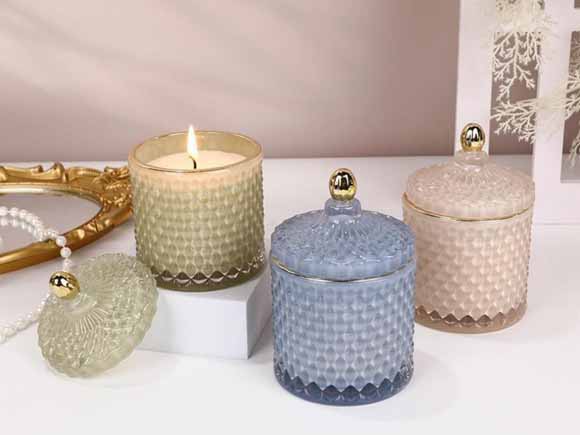 7x10cm Luxury Candle Jars With Lids Wholesale Storage Containers