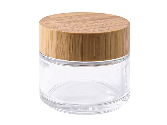 Body Butter Jars with Bamboo Lid Cosmetic Container