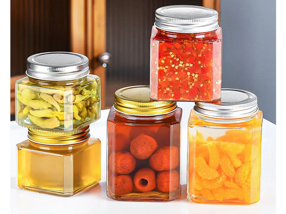 8oz 12oz 17oz Glass Pickle Jar Food Storage Container