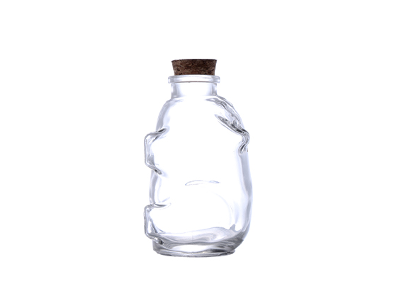 300ml Clear Glass Piggy Bank Jar