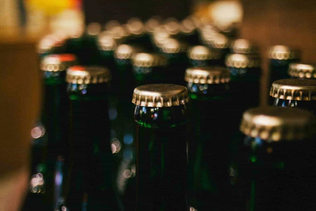 roetell glass beer bottle