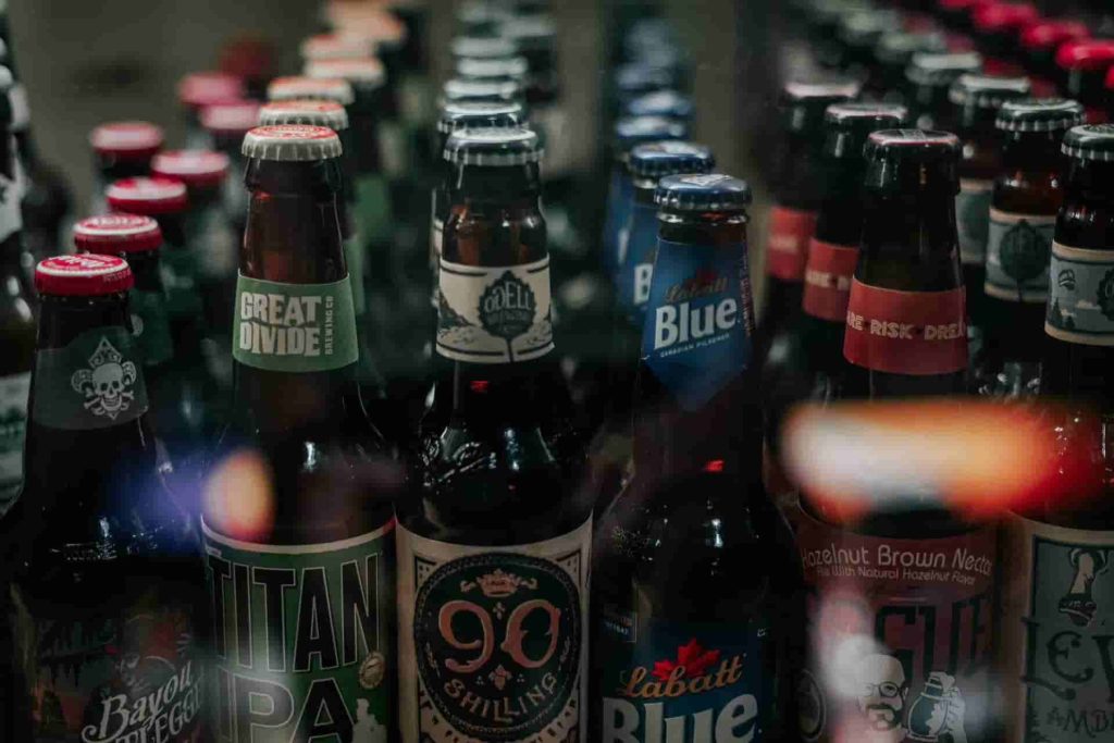roetell glass beer bottle