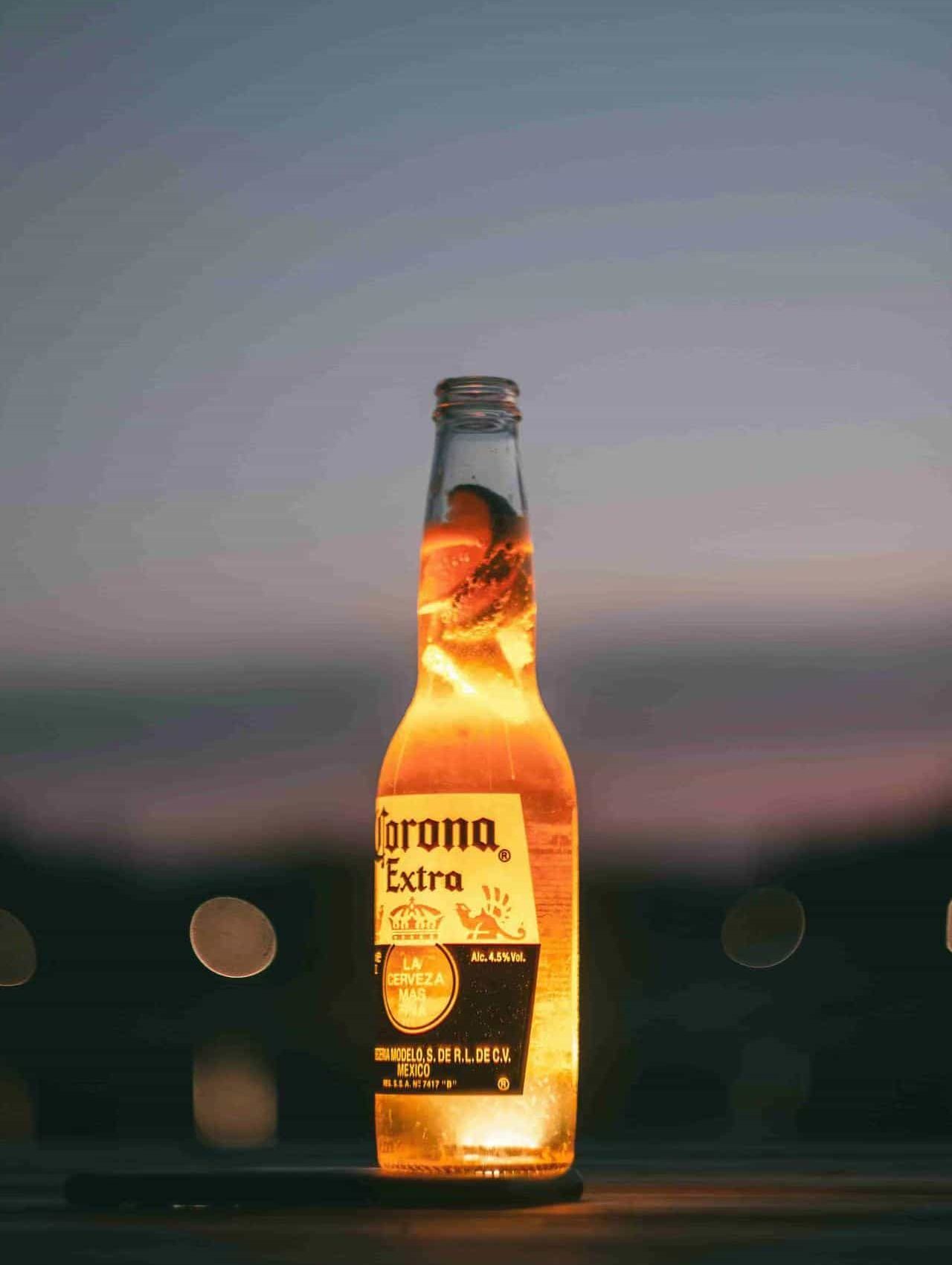 roetell glass beer bottle
