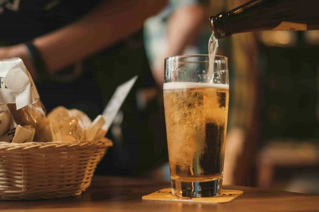 beer in glass