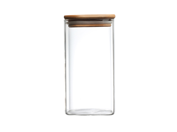 Square High Borosilicate Glass Containers with Lids