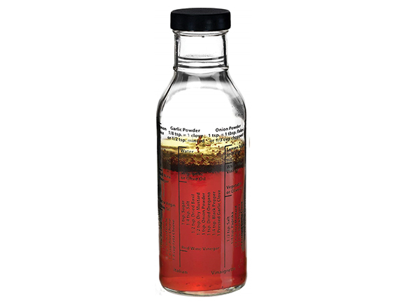 BPA-free Glass Salad Dressing Bottle with Lids