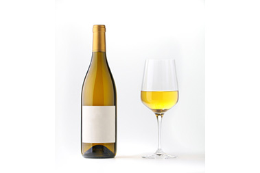 glass wine bottle with a glass manufacturer