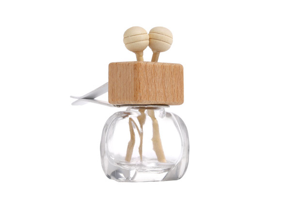 Empty Clear Glass Essential Oil Diffuser Car Perfume Bottle