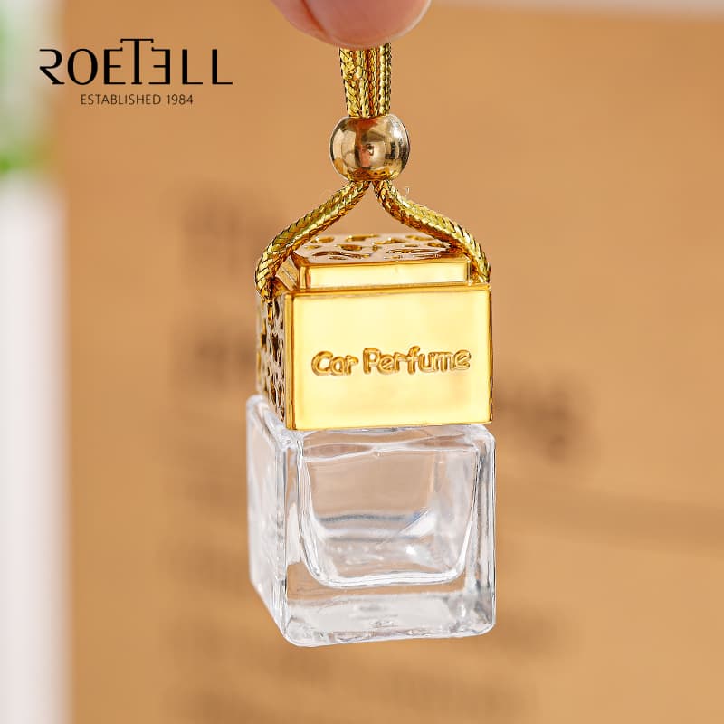 car perfume bottle with golden lid wholesale