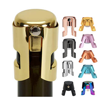 various multicolors champagne bottle cork