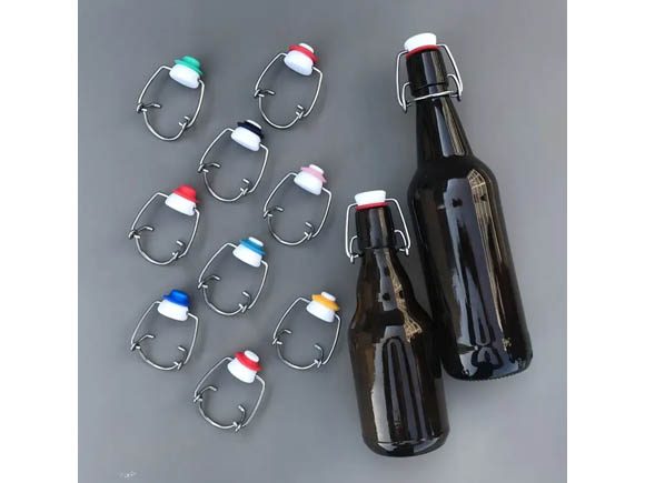 closures of flip top glass bottles wholesale