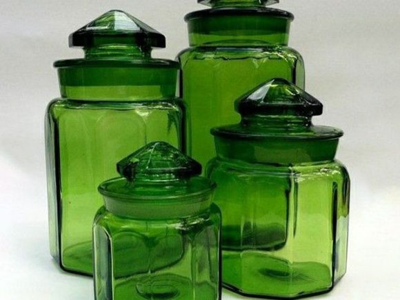 Colored-glass-storage-jars