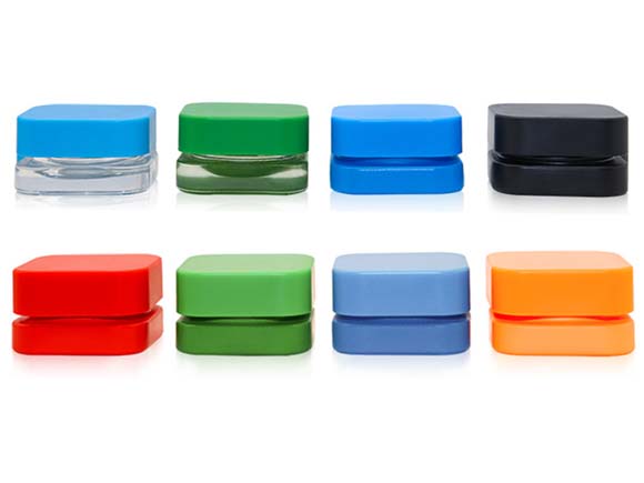 colors of custom glass cannabis jars